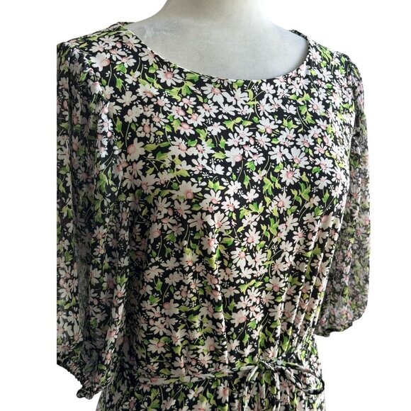 Tommy Hilfiger Petite Daisy Garden Godet Fit and Flare Dress Cottagecore Sz 8 - Picture 6 of 11